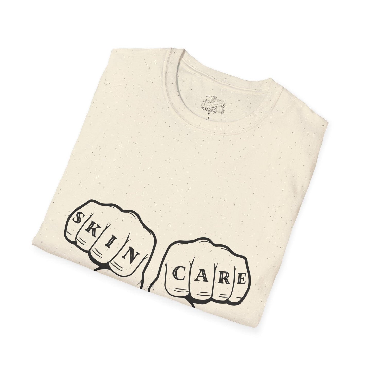 'SKIN CARE' Knuckle Tattoo T-Shirt - Overt Beauty Bar
