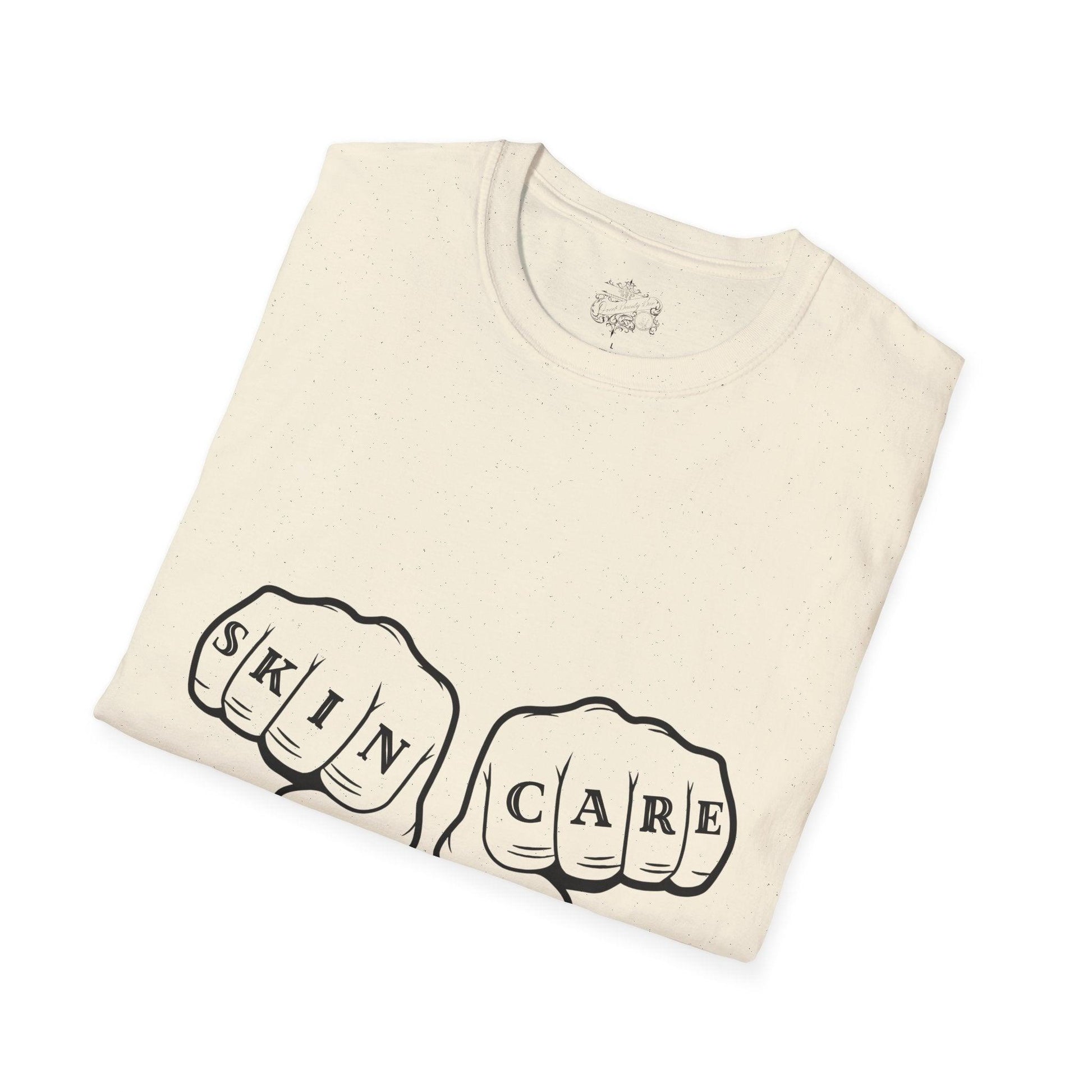 'SKIN CARE' Knuckle Tattoo T-Shirt - Overt Beauty Bar