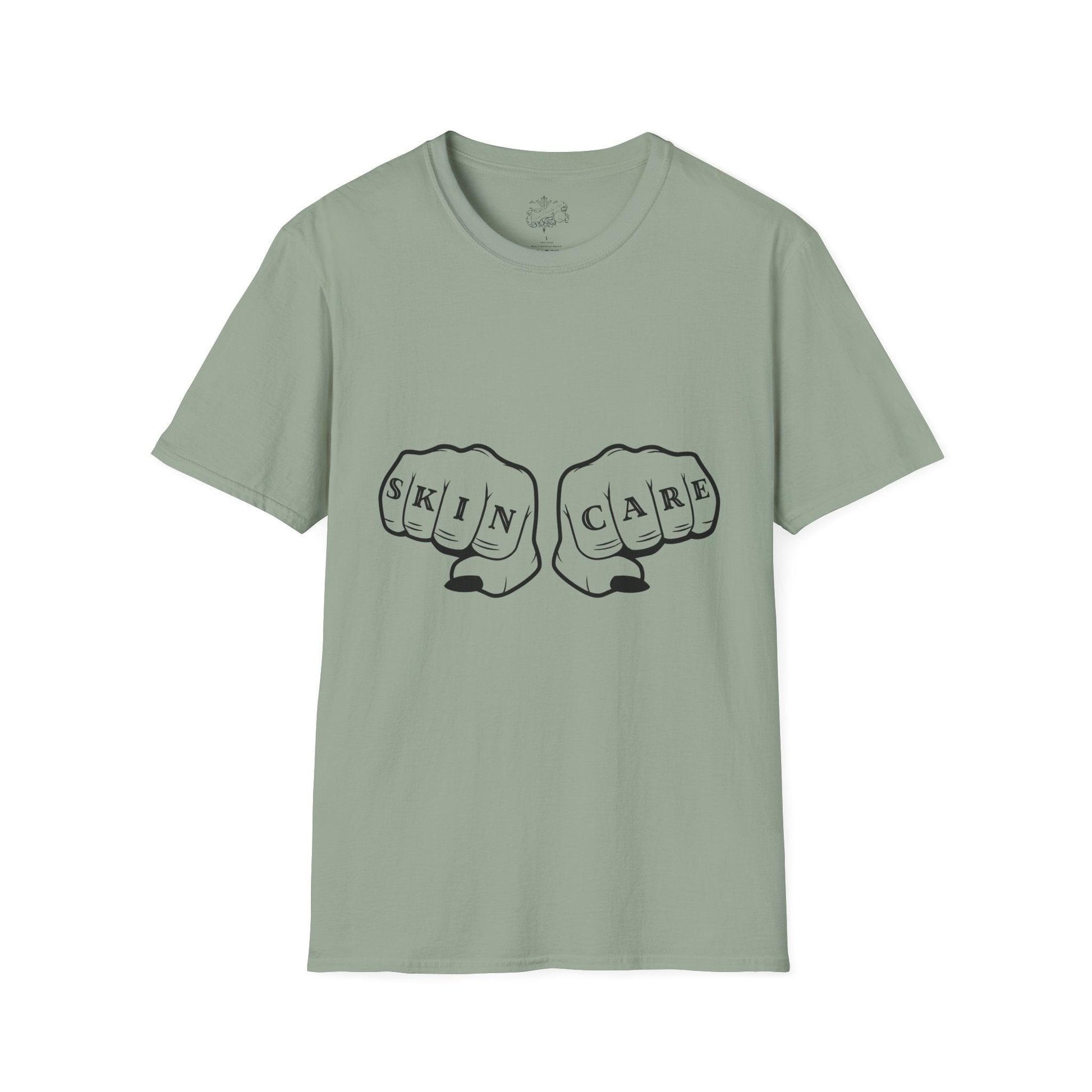 'SKIN CARE' Knuckle Tattoo T-Shirt - Overt Beauty Bar