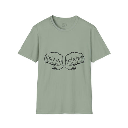 'SKIN CARE' Knuckle Tattoo T-Shirt - Overt Beauty Bar