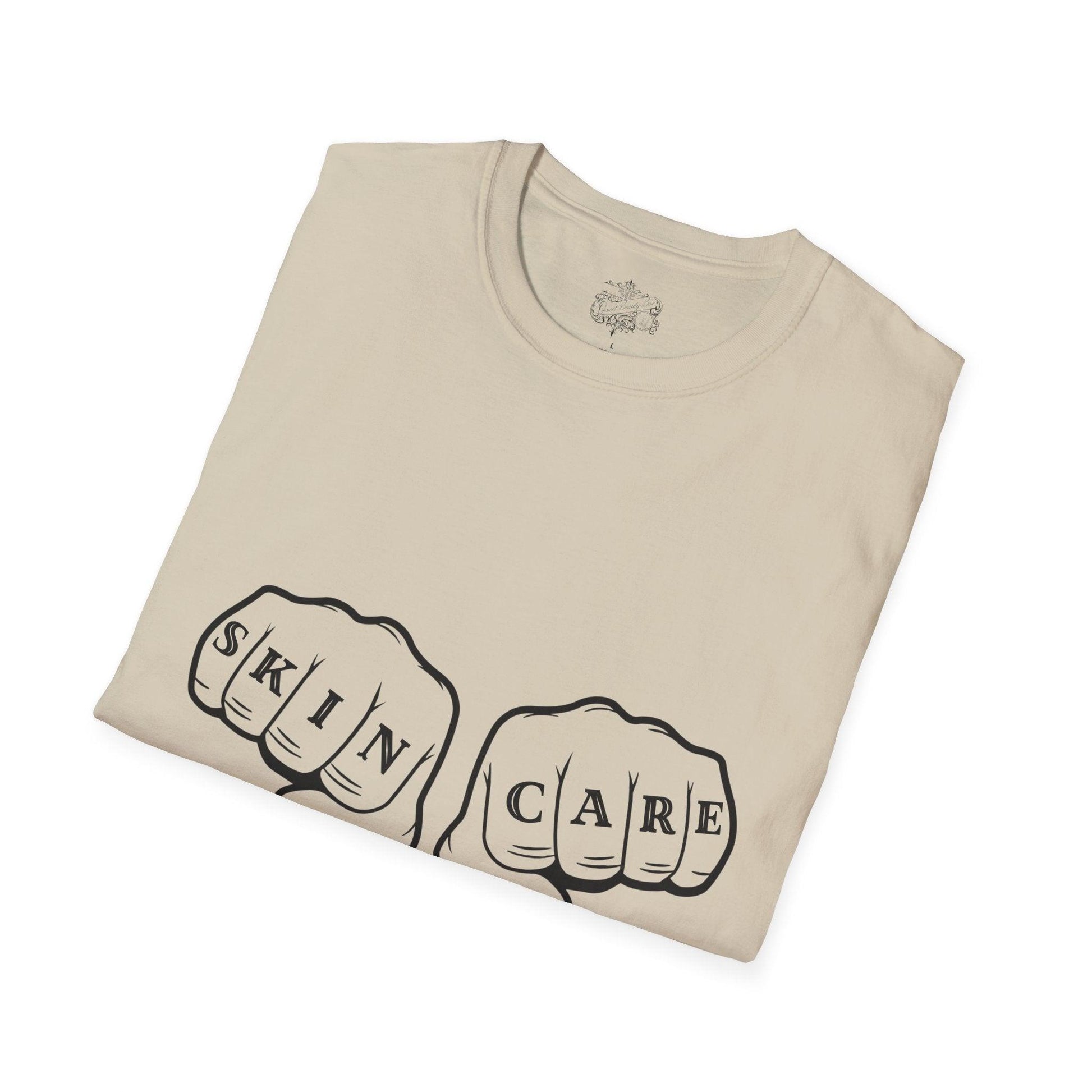 'SKIN CARE' Knuckle Tattoo T-Shirt - Overt Beauty Bar