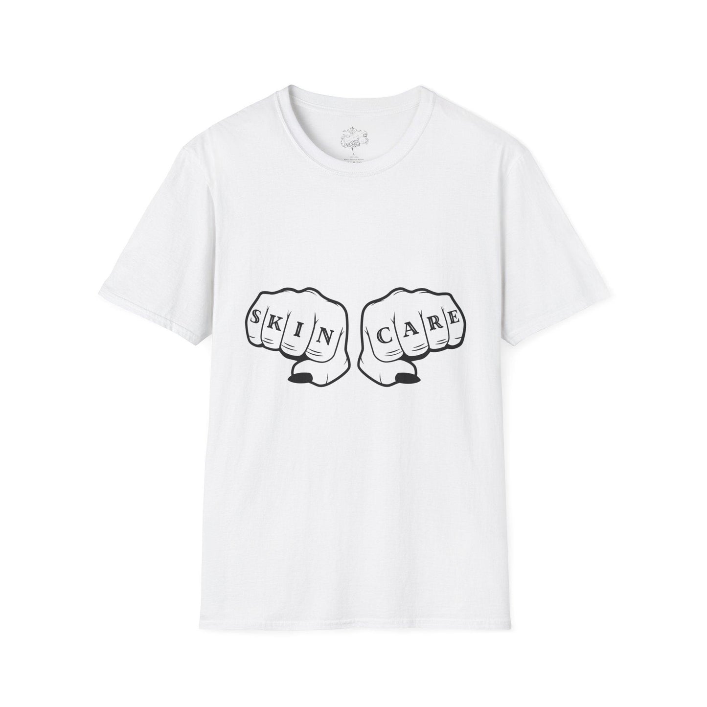 'SKIN CARE' Knuckle Tattoo T-Shirt - Overt Beauty Bar