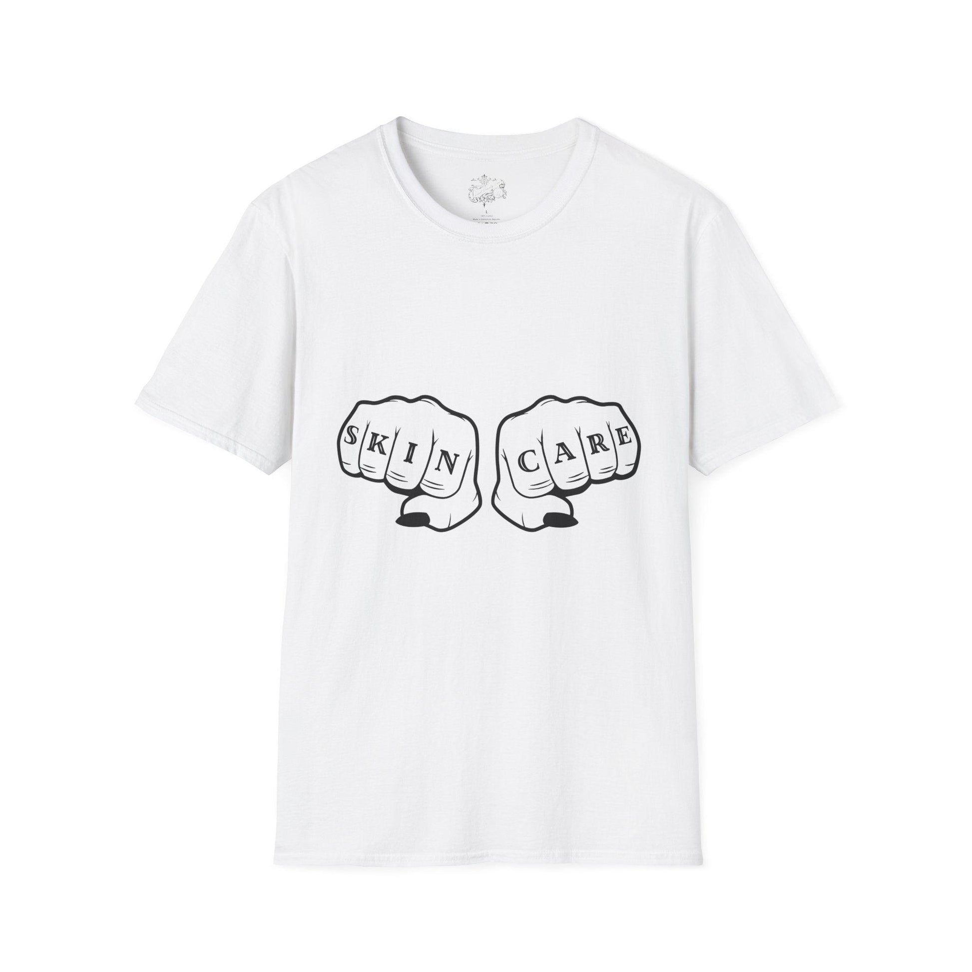 'SKIN CARE' Knuckle Tattoo T-Shirt - Overt Beauty Bar