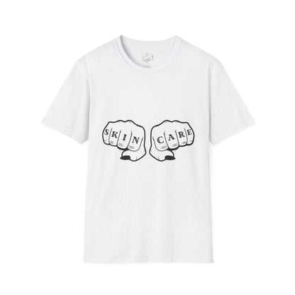 'SKIN CARE' Knuckle Tattoo T-Shirt - Overt Beauty Bar