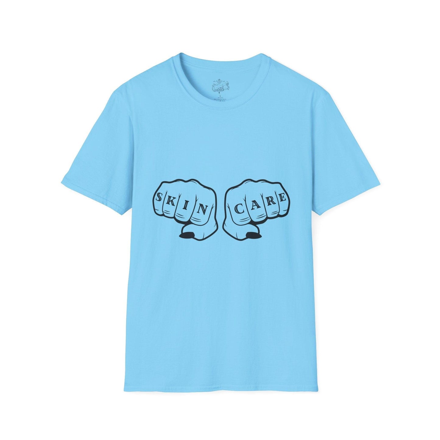 'SKIN CARE' Knuckle Tattoo T-Shirt - Overt Beauty Bar