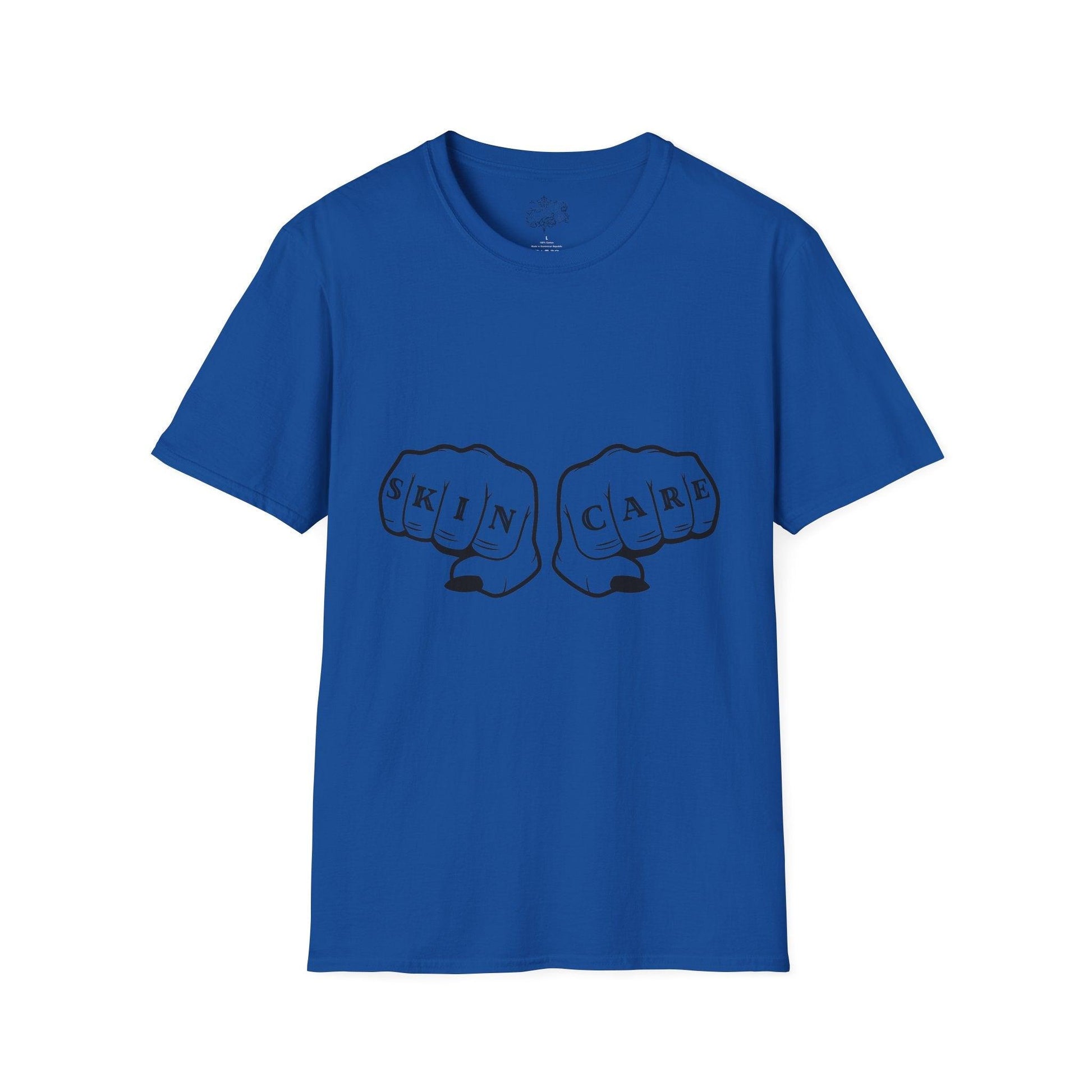 'SKIN CARE' Knuckle Tattoo T-Shirt - Overt Beauty Bar