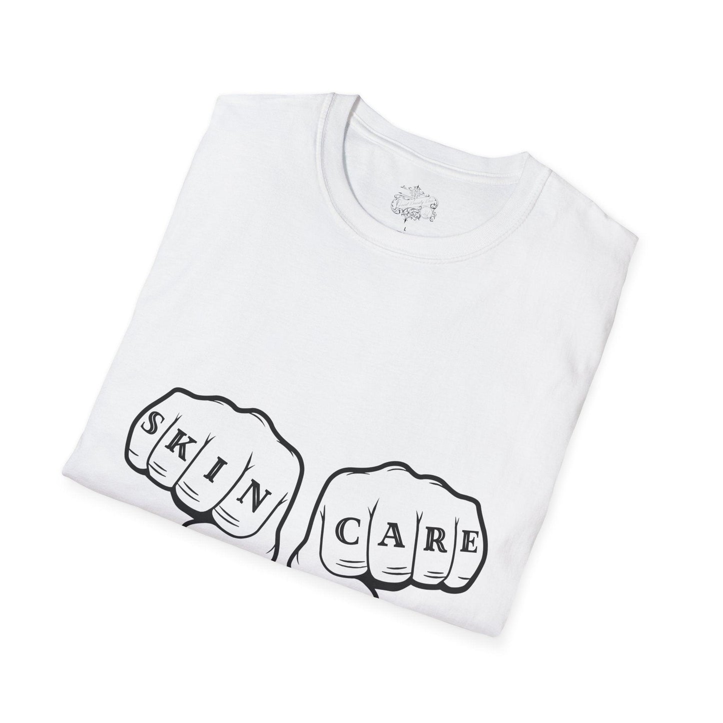 'SKIN CARE' Knuckle Tattoo T-Shirt - Overt Beauty Bar