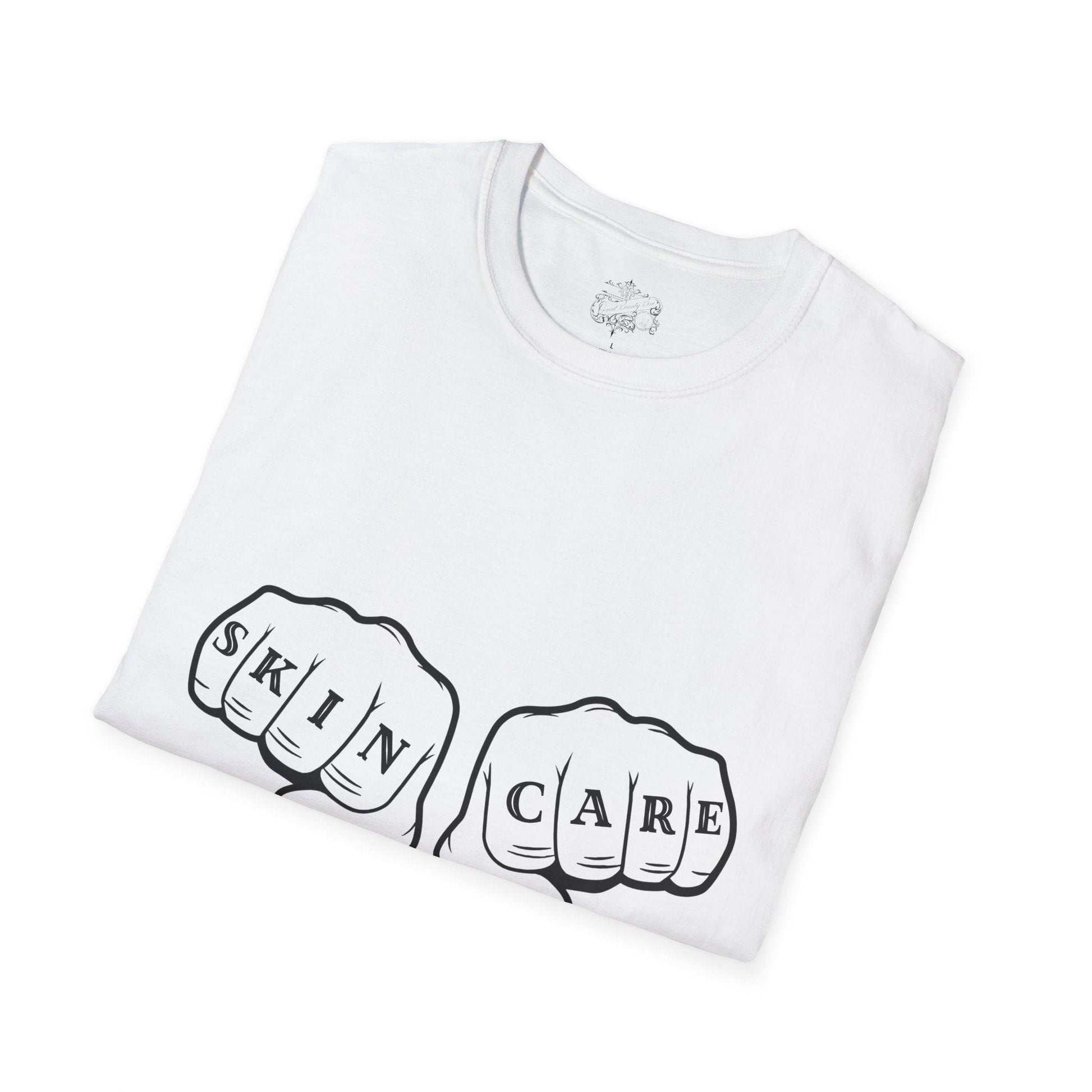 'SKIN CARE' Knuckle Tattoo T-Shirt - Overt Beauty Bar