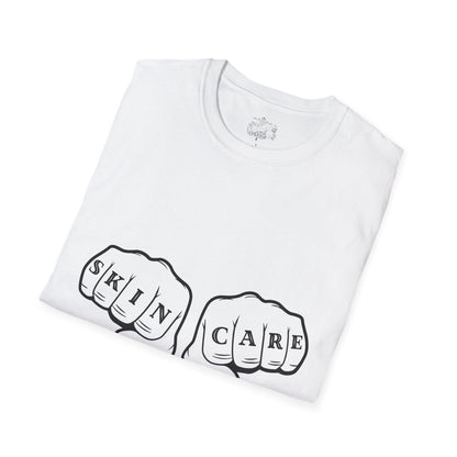 'SKIN CARE' Knuckle Tattoo T-Shirt - Overt Beauty Bar
