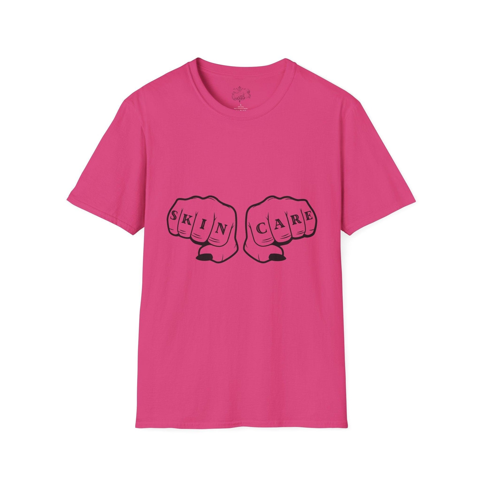 'SKIN CARE' Knuckle Tattoo T-Shirt - Overt Beauty Bar