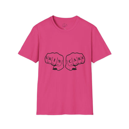 'SKIN CARE' Knuckle Tattoo T-Shirt - Overt Beauty Bar