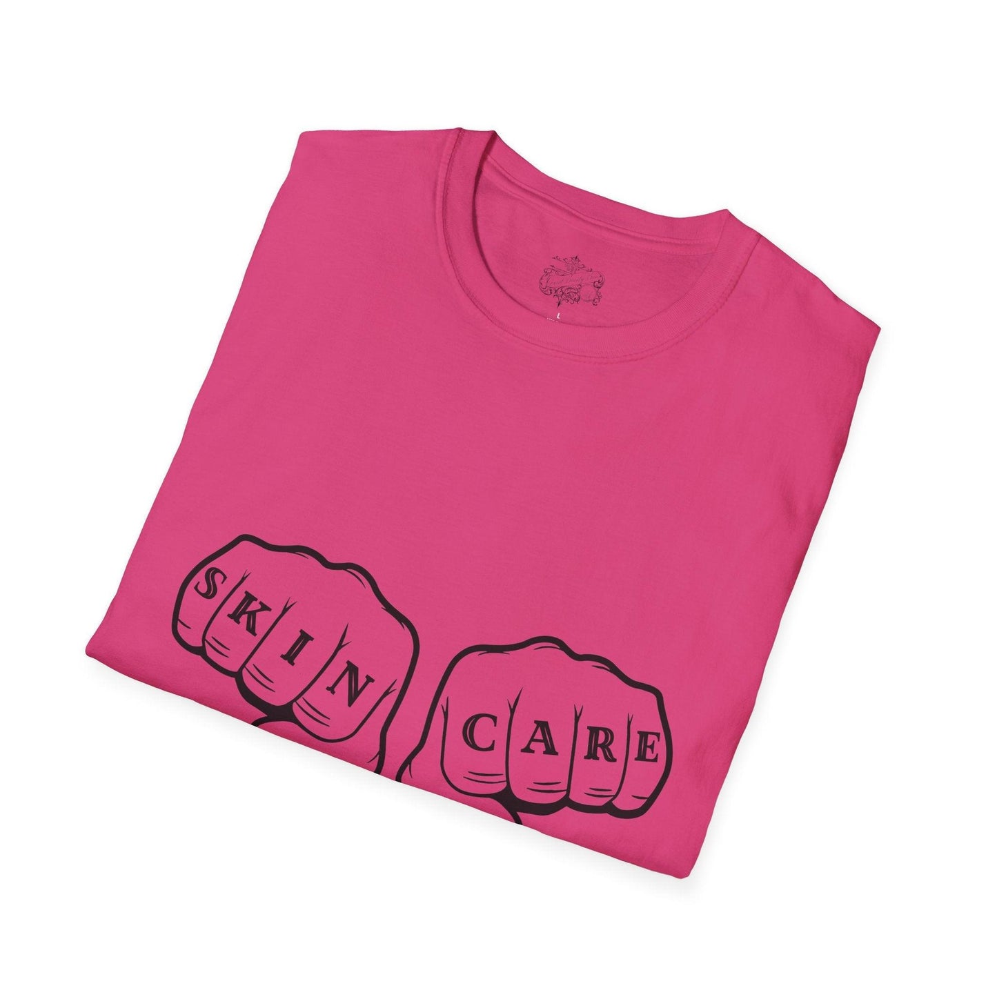 'SKIN CARE' Knuckle Tattoo T-Shirt - Overt Beauty Bar
