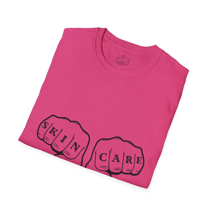 'SKIN CARE' Knuckle Tattoo T-Shirt - Overt Beauty Bar