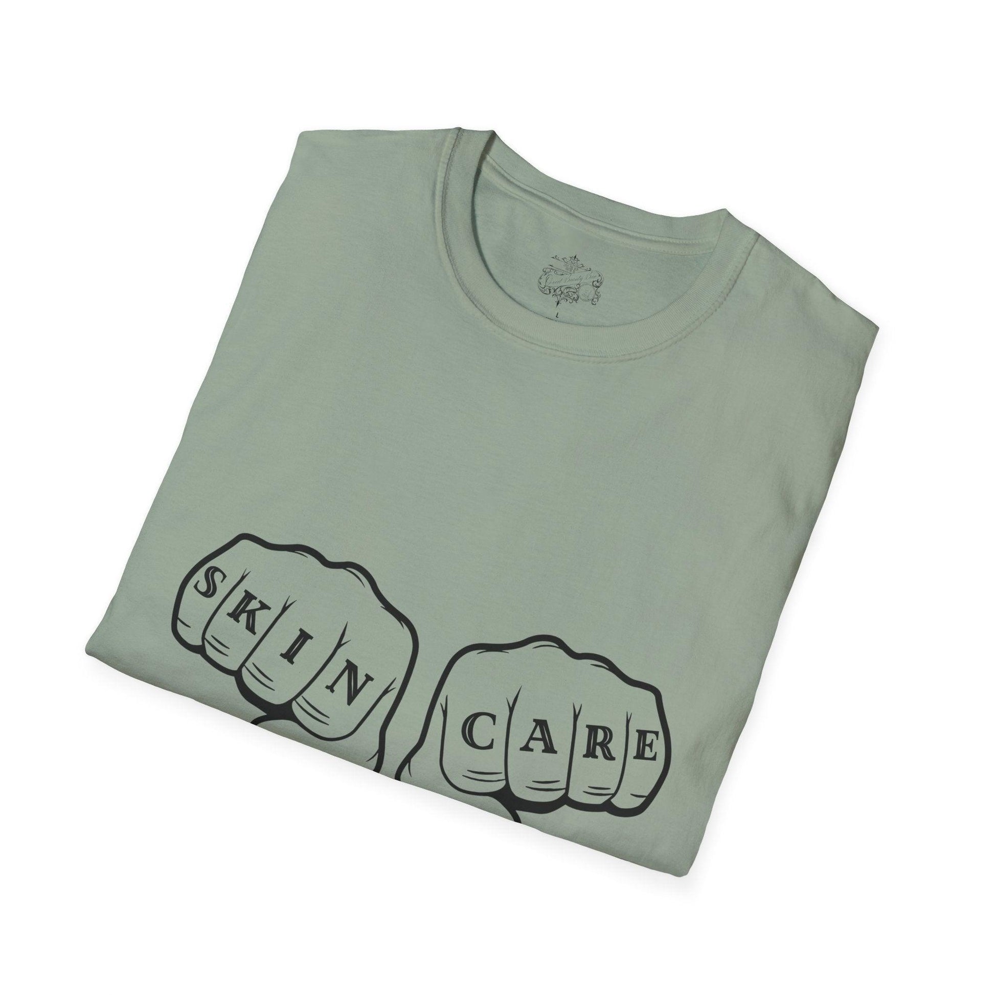 'SKIN CARE' Knuckle Tattoo T-Shirt - Overt Beauty Bar