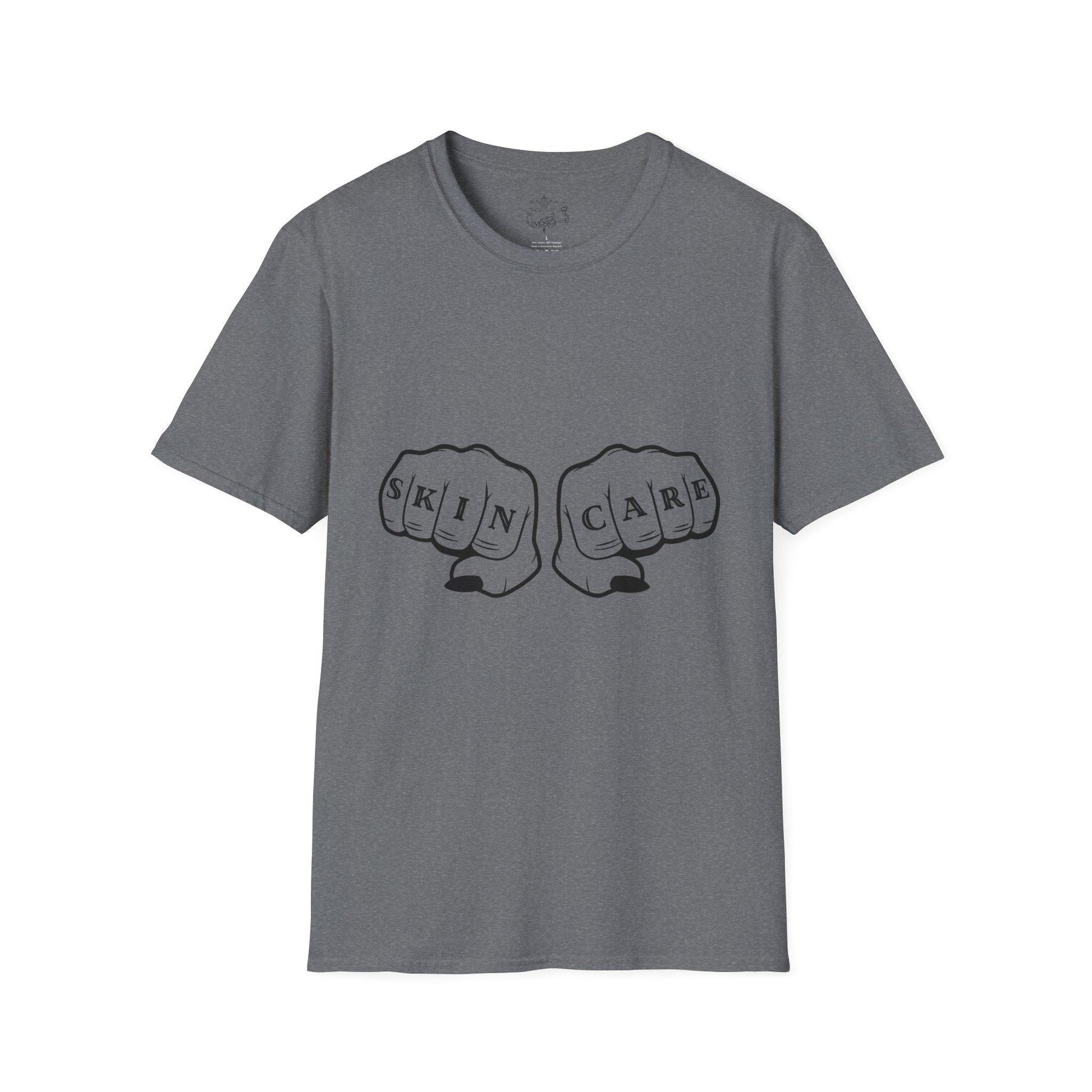 'SKIN CARE' Knuckle Tattoo T-Shirt - Overt Beauty Bar