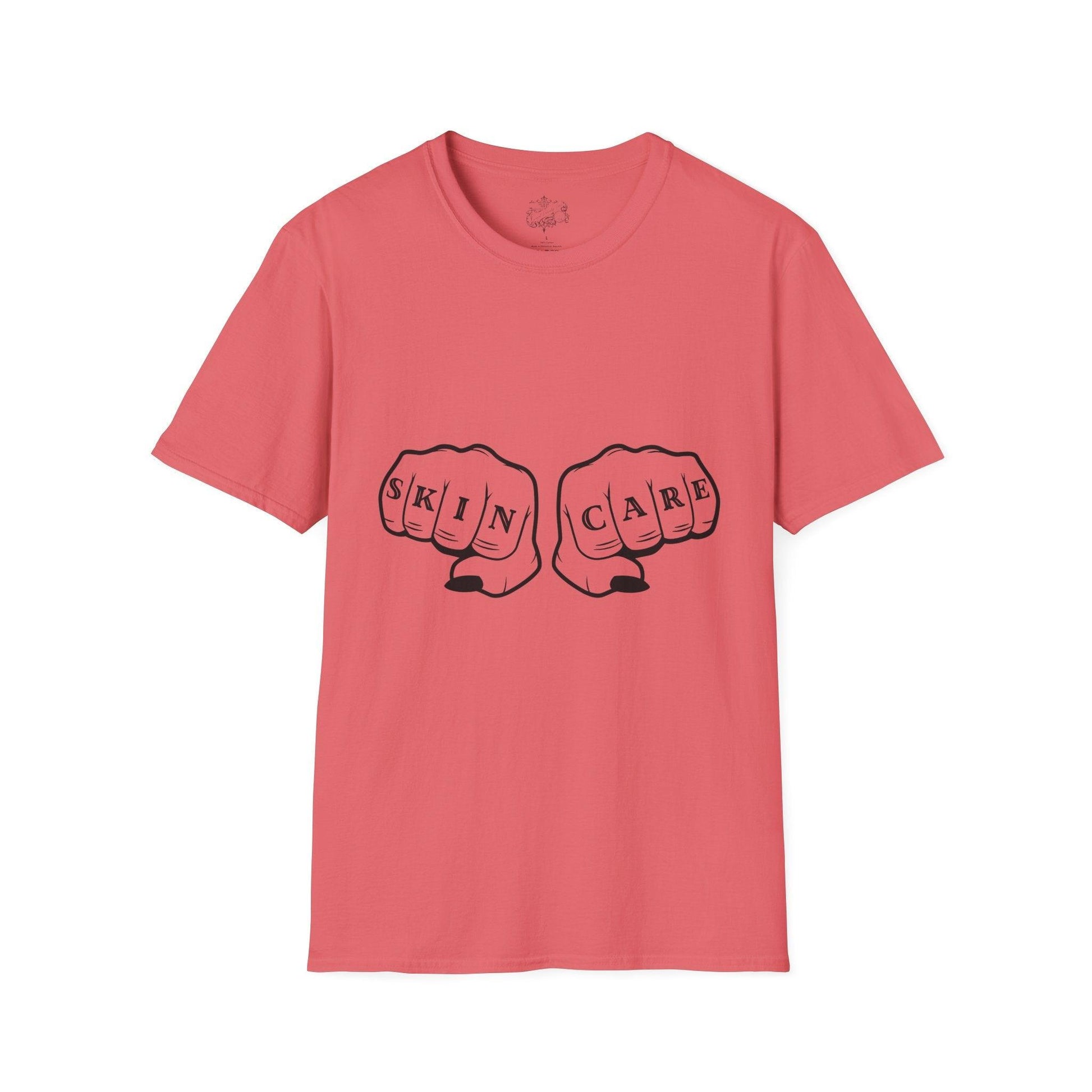 'SKIN CARE' Knuckle Tattoo T-Shirt - Overt Beauty Bar