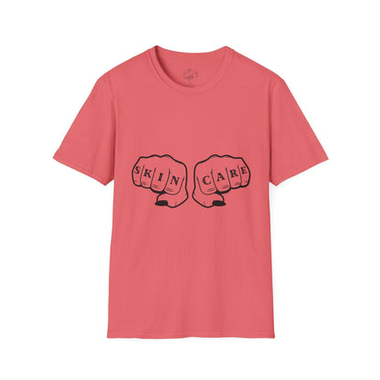 'SKIN CARE' Knuckle Tattoo T-Shirt - Overt Beauty Bar