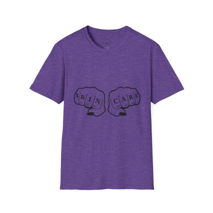 'SKIN CARE' Knuckle Tattoo T-Shirt - Overt Beauty Bar