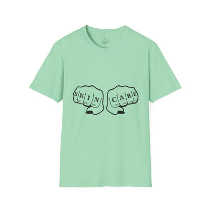 'SKIN CARE' Knuckle Tattoo T-Shirt - Overt Beauty Bar