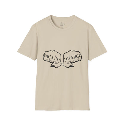 'SKIN CARE' Knuckle Tattoo T-Shirt - Overt Beauty Bar