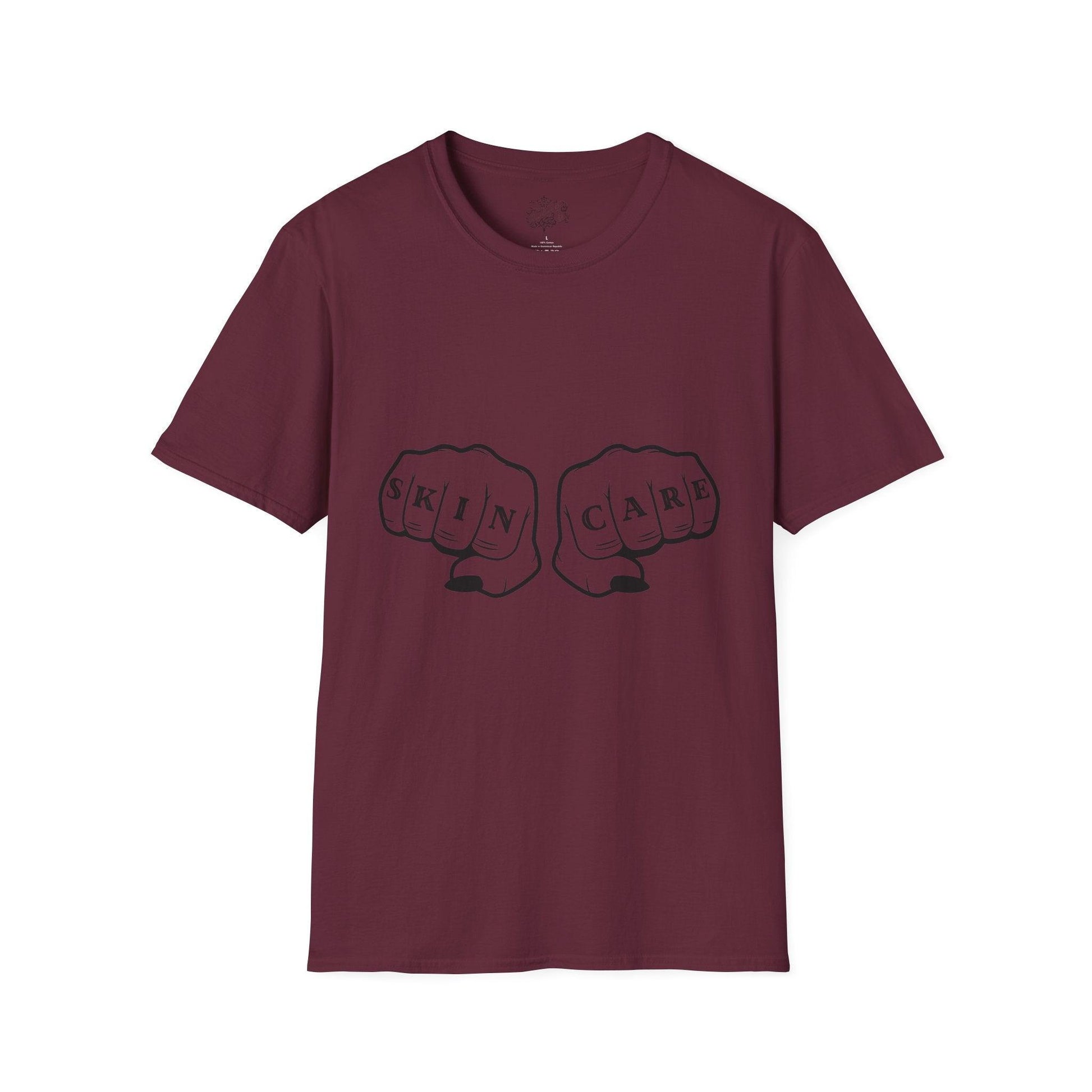 'SKIN CARE' Knuckle Tattoo T-Shirt - Overt Beauty Bar