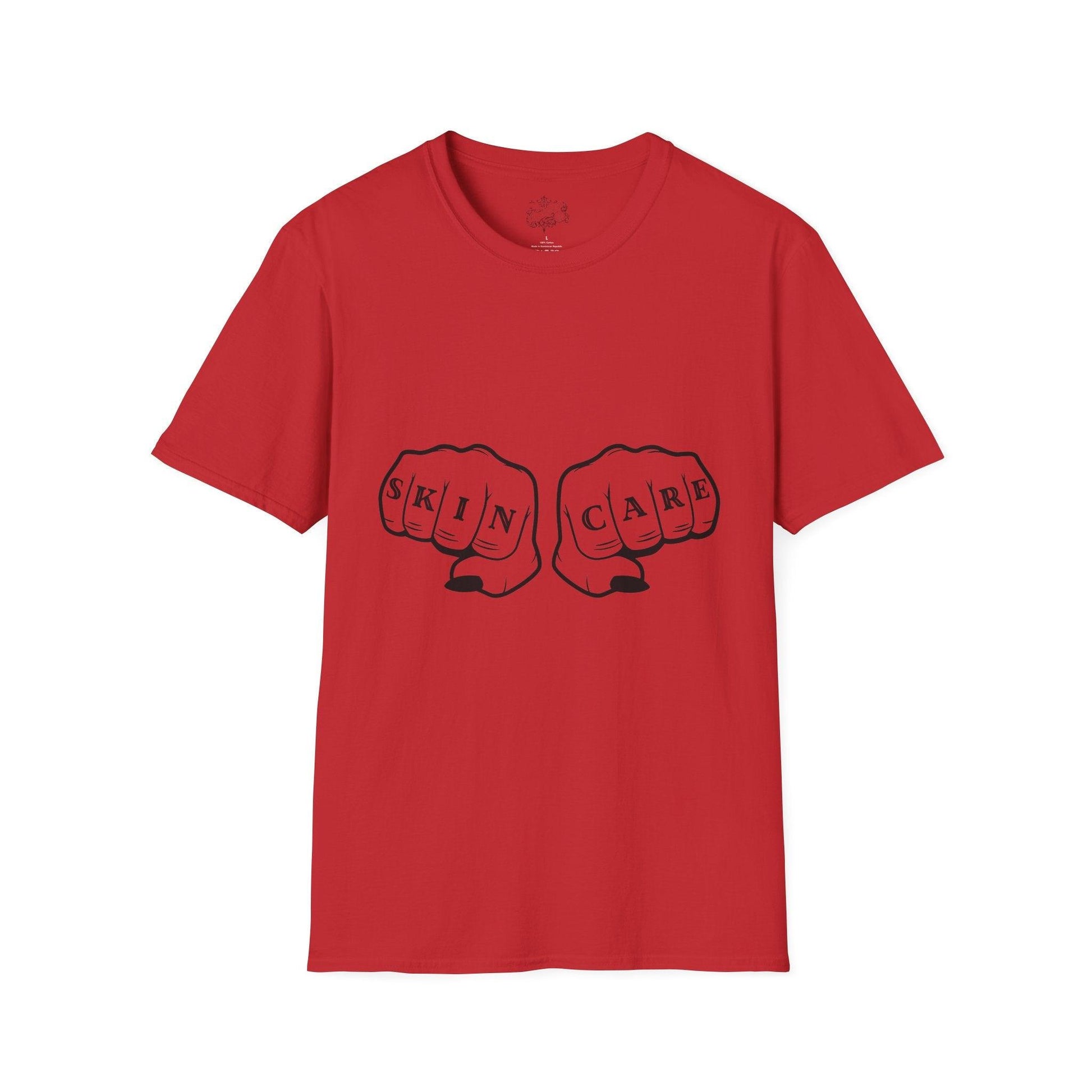 'SKIN CARE' Knuckle Tattoo T-Shirt - Overt Beauty Bar